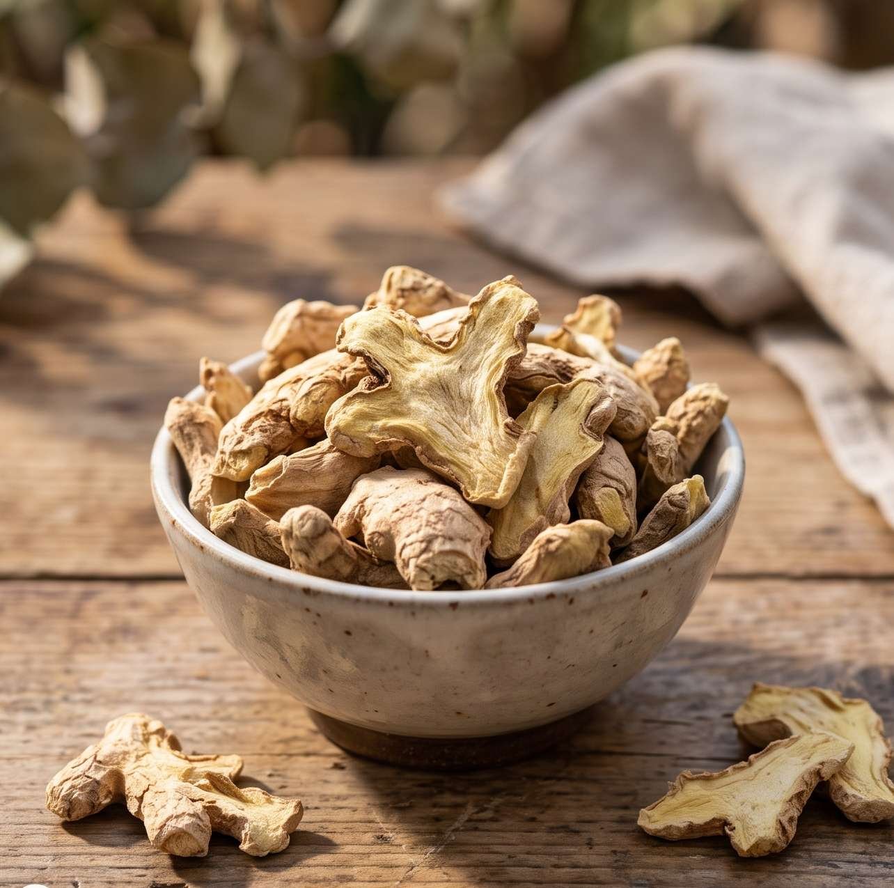 Dry Split Ginger prepared for export