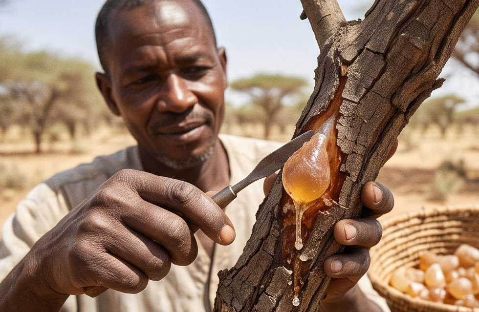 Gum Arabic prepared for export