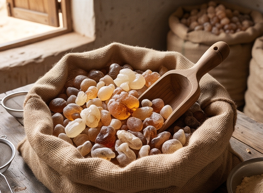 Natural gum arabic